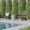 Flash Furniture Brown Adirondack Patio Chairs with Cupholder, 4PK 4-LE-HMP-1044-10-BR-GG - alternate 8